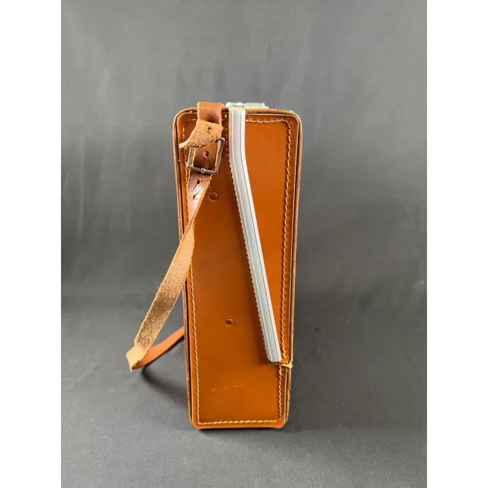 Vintage Leather Carrying Case Bag For Polaroid Land Camera Hipster - Case Only